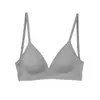 Sutiã Sexy Personalizado com Estampa de Letras Invisíveis e Costas Cruzadas, Sem Aro, Versátil para o Verão, com Decote em U Profundo nas Costas
