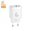 Cargador Multifuente AC Little Fatty Fingers Adaptador de Corriente 5V3A pd25w+qc3.0 Cargador Rápido para Teléfono