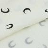 Punto doble capa 40 crepé de algodón estampado de luna gasa algodón de dibujos animados ropa de bebé ropa para el hogar tela