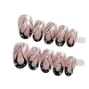 Ling Luo Original Estilo Europeo y Americano Chica Atractiva Aurora Oscura Mariposa Atmósfera Ojo de Gato Uñas Postizas Hechas a Mano Productos Terminados Venta al por Mayor