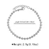 Zb0453 Novo Design Transfronteiriço Pulseira de Aço Inoxidável Banhada a Ouro 14K Corrente Simples Fashion Pulseira com Strass para Mulheres