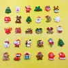 Acessórios de resina de Natal, patches decorativos DIY, materiais de artesanato com cola creme, árvore de Natal de desenho animado, Papai Noel, decorações de boneco de neve