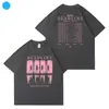 Tinta Rosa Bp 2025 Concierto Fecha Límite Mercancía Ropa para Fans Mismo Estilo Camiseta de Manga Corta Top Estampado para Hombres y Mujeres