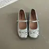 Zapatos Mary Jane Estilo Dulce con Lazo para Mujer, Verano 2026, Tacón Oculto, Boca Baja, Zapatos Planos Estilo Ballet