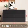 Tocador Negro Dormitorio Moderno Simple Cajonera Integrada Apartamento Pequeño Gabinete de Tocador Lujo Ligero Mesa de Maquillaje Retráctil Madera