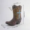 Adornos de Jarrón de Resina Creativos Transfronterizos Botas de Vaquero Occidentales Contenedor para Arreglos Florales Hidropónicos Decoración del Hogar de Lujo Ligero para la Sala de Estar