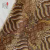 Tecido Jacquard Brocado com Padrão Ondulado, Tecido de Seda Estilo Antigo, Materiais DIY para Qipao e Roupa Tang, Multicolor
