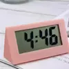 Reloj Despertador Pequeño Reloj Digital de Escritorio Espejo Luminoso LED Pantalla de Hora Silenciosa Adornos Reloj Digital de Escritorio