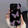Adecuado para Mariposa Morada iPhone 13/14 Promax Apple 12/11 Funda de Teléfono de Dibujos Animados 15 Cobertura Total 17 Suave 16