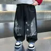 Pantalones de Ropa de Otoño para Niños 2026 Nuevo Estilo Coreano Jeans Elegantes para Niños Pantalones Casuales Versátiles para Niños Pequeños de Primavera y Otoño