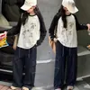 Ropa de Otoño para Niñas Capa Base 2026 Nuevo Estilo Color Bloque Celebridad de Internet Mangas Raglán Sudadera Suelta Niños Medianos y Grandes Moderna