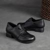 Shanghai Jiejie Verão Novo Retro Cor-polido Camada Superior Couro de Vaca Moda Mocassins Todos os Sapatos Femininos Combinam Sapatos Casuais para Mães