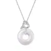 Colar Cobra Espiritual Feminino Novo Estilo Chinês Nacional Tendência Fivela da Paz Pingente Colar Clavícula como Presente para Minha Namorada no Ano da Cobra e no Ano da Cobra