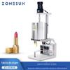 ZONESUN pequena máquina de aquecimento, agitação e envase de batom cera de vela batom líquido máquina de envase quantitativo semiautomática