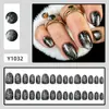 Nuevos Parches de Uñas Artísticas Vestibles Navideños, Pegatinas para Uñas, Uñas Postizas, Venta al por Mayor de Uñas Artísticas Vestibles Transfronterizas