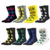 Cross-border plus size maple leaf meias masculinas mid-tube casais meias de algodão meias de basquete de verão meias esportivas femininas atacado