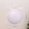 2026 Novo Enfeite de Bola de Tecido de Veludo de Natal 8CM Decoração de Árvore de Natal DIY Laço Bola Única Decoração Pendente Em Estoque