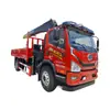 Camión Grúa con Chasis Integrado Jiefang 4.25m 8 Toneladas Brazo Extensible de 5 Secciones Edición Suprema Weishen Vehículo de Elevación Hidráulica