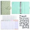 Venta Caliente Transfronteriza Cuaderno de Cuentas de Hojas Sueltas A6 Planificador Macaron Repujado de Página Completa Alta Apariencia Libro de Planificación de Presupuesto en Efectivo