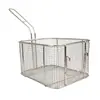 Cesta para freír snacks de acero inoxidable 304 cuadrada para papas fritas postres cesta para freír freidora eléctrica de restaurante filtro control de aceite cesta para freír