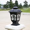 Lámpara de columna para exteriores, flor de flecha, valla, poste de puerta, columna, lámpara de pared de patio, impermeable para exteriores, lámpara de jardín de villa de jardín europea