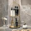 Gaiola de Pássaro de Ferro Forjado Batom Perfume Cuidados com a Pele Rack de Armazenamento de Acabamento Rack de Exibição Mesa de Maquiagem Desktop Caixa de Armazenamento de Cosméticos