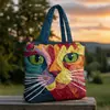 Modelo Nuevo 2026 Bolso de Hombro Acolchado de Algodón con Estampado Digital 3D de Moda para Tiendas Independientes Transfronterizas