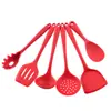 Juego de 5 piezas de utensilios de cocina de silicona espátula de silicona pala para cocinar cuchara utensilios de cocina traje de utensilios de cocina de silicona