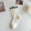 Calcetines blancos jk para mujer, primavera y verano, de algodón fino, estilo japonés, lolita, lolita, transpirables, de longitud media, para verano.