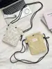510223 Bolso de Felpa Nuevo de Invierno para Teléfono Móvil, Bolso de Hombro Cruzado Informal, Bolsa de Compras para Mujer