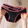 Ropa interior de dopamina para niña, dulce deseo puro, bragas de algodón con entrepierna para mujer, pantalones cortos sexis con cordones para niña