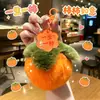 Llavero de Peluche Auténtico de Caqui Pequeño, Lindo Amuleto de Buena Suerte, Adorno Colgante para Coche, Colgante de Regalo para Bolso de Pareja