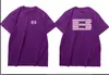 Camiseta de Manga Corta con Estampado de Letras Grandes Diseño ReTro para Mujer en Verano Ajuste Holgado que Adelgaza Versátil Top Casual Azul Marino