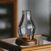 Portavelas Zen Estilo Dinastías Tang y Song, Pantalla de Vidrio a Prueba de Viento, Lámpara Pequeña de Cera Retro China, Decoración para Sala de Té