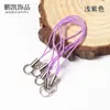 Cordão para Celular de Anel Duplo Personalizado 100 Cores Pingente de Boneca Corda de Poliéster Acessórios de Joias DIY Materiais Artesanais