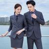 Traje Rayado Maestro y Maestra Traje Profesional Personal de Ventas Ropa de Trabajo Consultor Inmobiliario Ropa de Trabajo