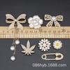 Zuecos de Nuevo Estilo Transfronterizos Zapatos con Pedrería Metálica Hebilla de Flor DIY Desmontables Zapatos de Jardín Hebilla Decorativa de Flor