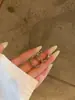 Pendientes de Aro Pequeños de Bambú Minimalistas Estilo Europeo y Americano, Elegantes y de Gama Alta Pendientes de Círculo Pequeño, Exquisitos y Compactos, Versátiles para el Viaje Diario, Pendientes para Mujer