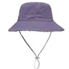 En stock Algodón Puro Lavado Sombrero de Pescador con Volantes Hyun-a Sombrero de Cubo para Mujer para Compras y Viajes Sombrero de Sol Personalizado de Moda
