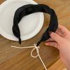 Diadema de Estilo Coreano para Celebridad de Internet con Borla de Hilo de Perlas Estilo Chanel para Salir ins Banda para el Cabello de Tela Iridiscente Accesorios para el Cabello Moda Femenina
