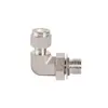 Marca Roke Acero Inoxidable Ss316 Tubería Métrica 2-50mm Conector de Ángulo Recto Ajustable de Doble Virola