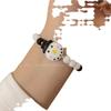 2023 nuevo estilo muñeco de nieve de esmalte artificial Hombre Panqueque Árbol de Navidad dulce lindo todo-partido pulsera de cuentas roja verde