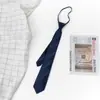 Gravata com Zíper Formal de Negócios Masculina Homem Preto Profissional Sem Passar Noivo Casamento Puxar Fácil Vermelho Estilo Coreano 7cm
