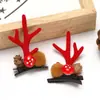 Accesorios para el Cabello de Astas Nuevas Transfronterizos Adornos de Astas de Alce Lindos para Celebraciones Pinza para el Cabello Clip para el Cabello de Disfraz Navideño