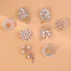 Broche de pérola em liga para mulheres atacado temperamento de alta qualidade pin de flor doce corsage anti-luz versátil acessórios