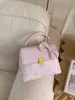 Bolso Cuadrado Pequeño de Alta Calidad, Casual y de Moda para Mujer 2026 Nuevo Nicho Rosa Lindo Bolso de Hombro Cruzado