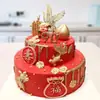Molde de Silicone Estilo Chinês Dragão e Fênix Peônia Carpa Andorinha Decoração de Bolo de Casamento Chinês Dobra de Chocolate