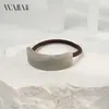 Anillo para el Cabello WJia Francés Elegante Acetato Ámbar Alto Curvado Moda Femenina Anillo para el Cabello Cola de Caballo Alta Múltiples Volúmenes Accesorios para el Cabello