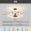 Luminária Pendente Ovo com Casca de Creme Estilo Francês, Luz para Sala de Estar Nórdica, Luminária Moderna Minimalista Vintage para Sala de Jantar em Casa, Luz para Quarto