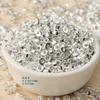 Plata rota varios dos gruesos chapados en plata cuentas sueltas cuentas cuadradas triangulares material de cuentas para manualidades DIY accesorios para pulseras de joyería